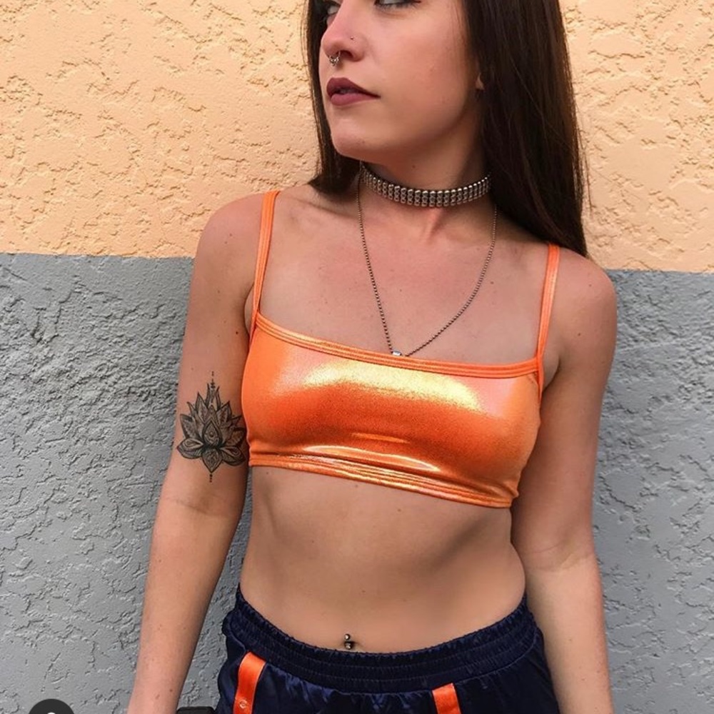 Ravewithmigente blue festival bralette